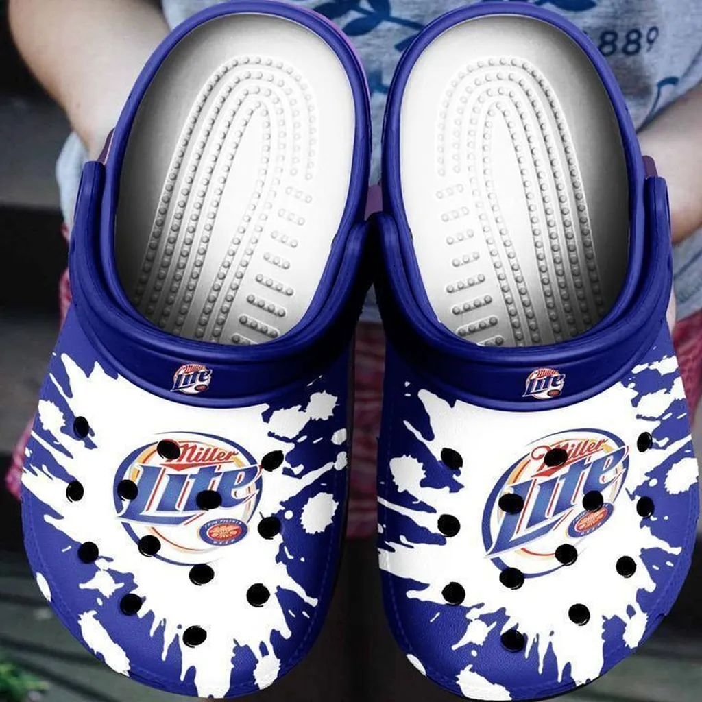 Miller Lite Beer Crocs Clog