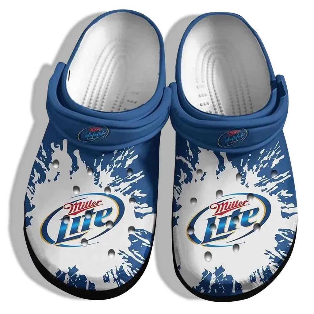 Miller Lite Drinking Beer Crocs Crocband Clog