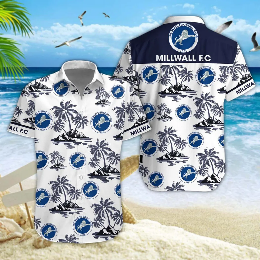 Millwall Hawaiian Shirt Style Classic Oversized Hawaiian