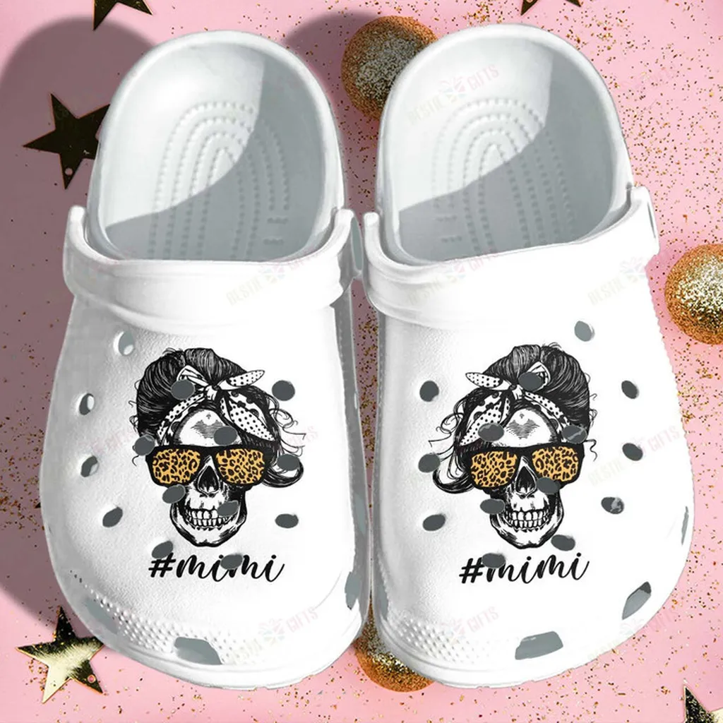 Mimi Tattoo Skull Crocs Classic Clogs