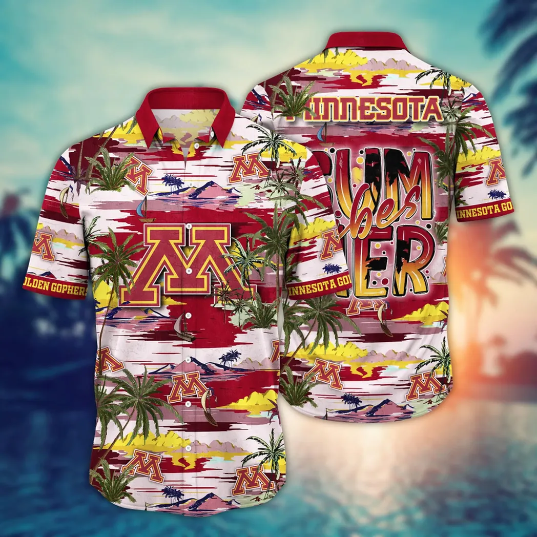 Minnesota Golden Gophers NCAA Flower Aloha Hawaiian Shirt, Summer Football Shirts VPHWA2451153970