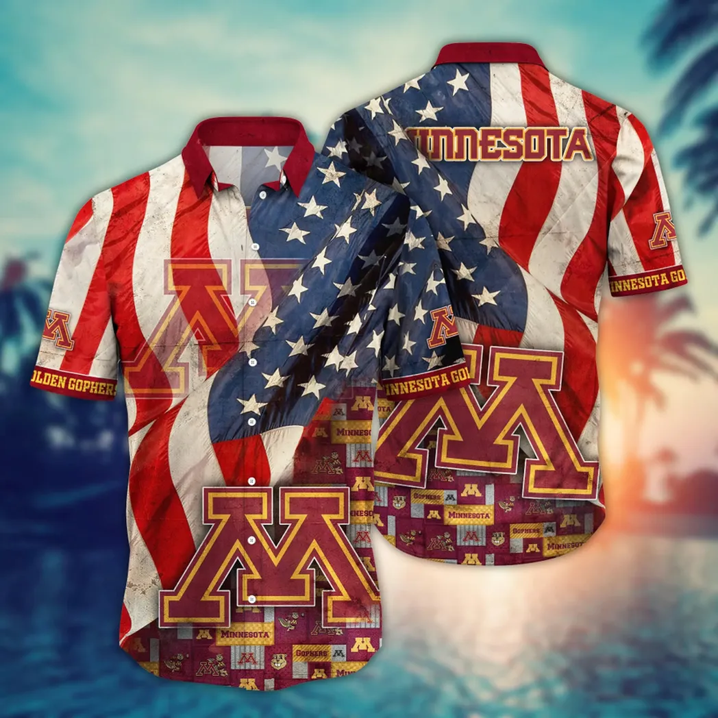 Minnesota Golden Gophers NCAA Flower Aloha Hawaiian Shirt, Summer Football Shirts VPHWA2451154199