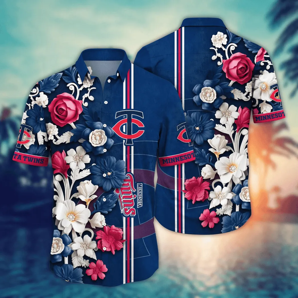 Minnesota Twins MLB Flower Aloha Hawaiian Shirt, Summer Football Shirts VPHWA2451155037