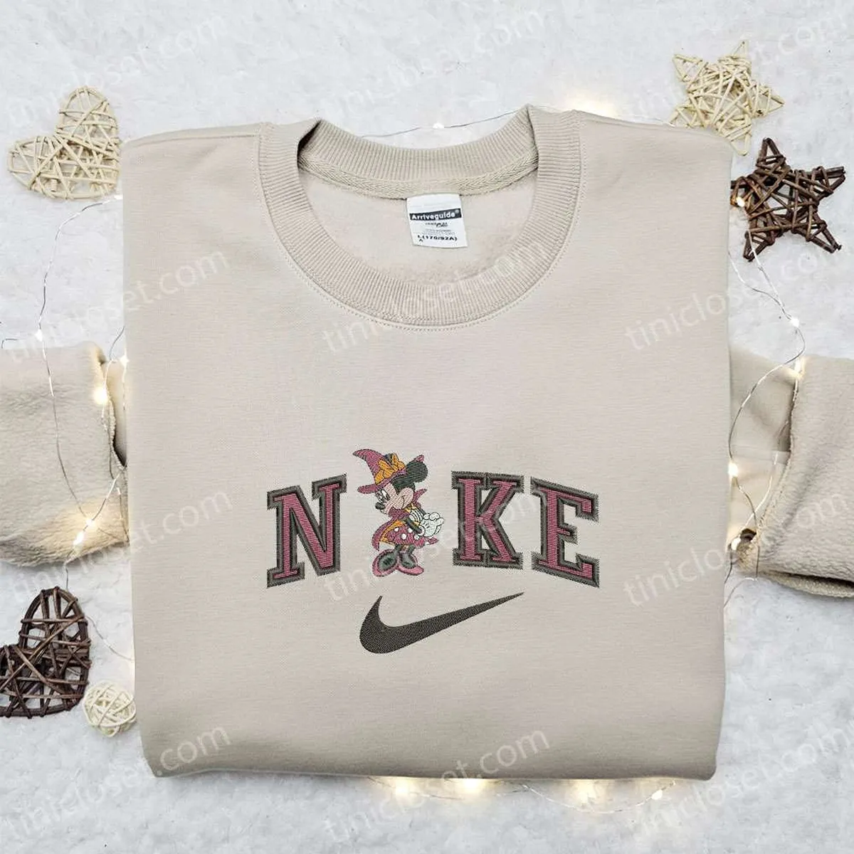 Minnie Mouse x Nike Embroidered Hoodie, Nike Inspired Embroidered Shirt, Best Halloween Gift Ideas