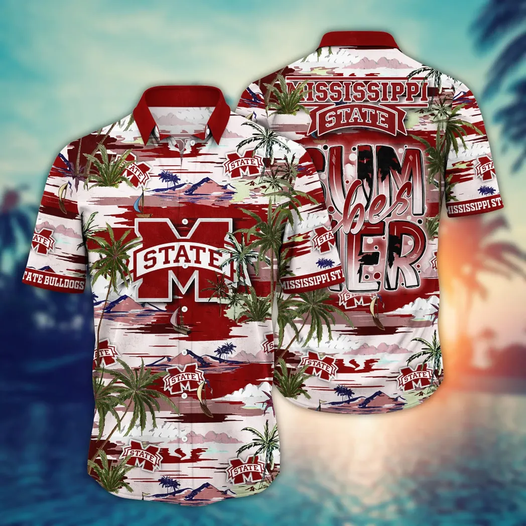 Mississippi State Bulldogs NCAA Flower Aloha Hawaiian Shirt, Summer Football Shirts VPHWA2451154008