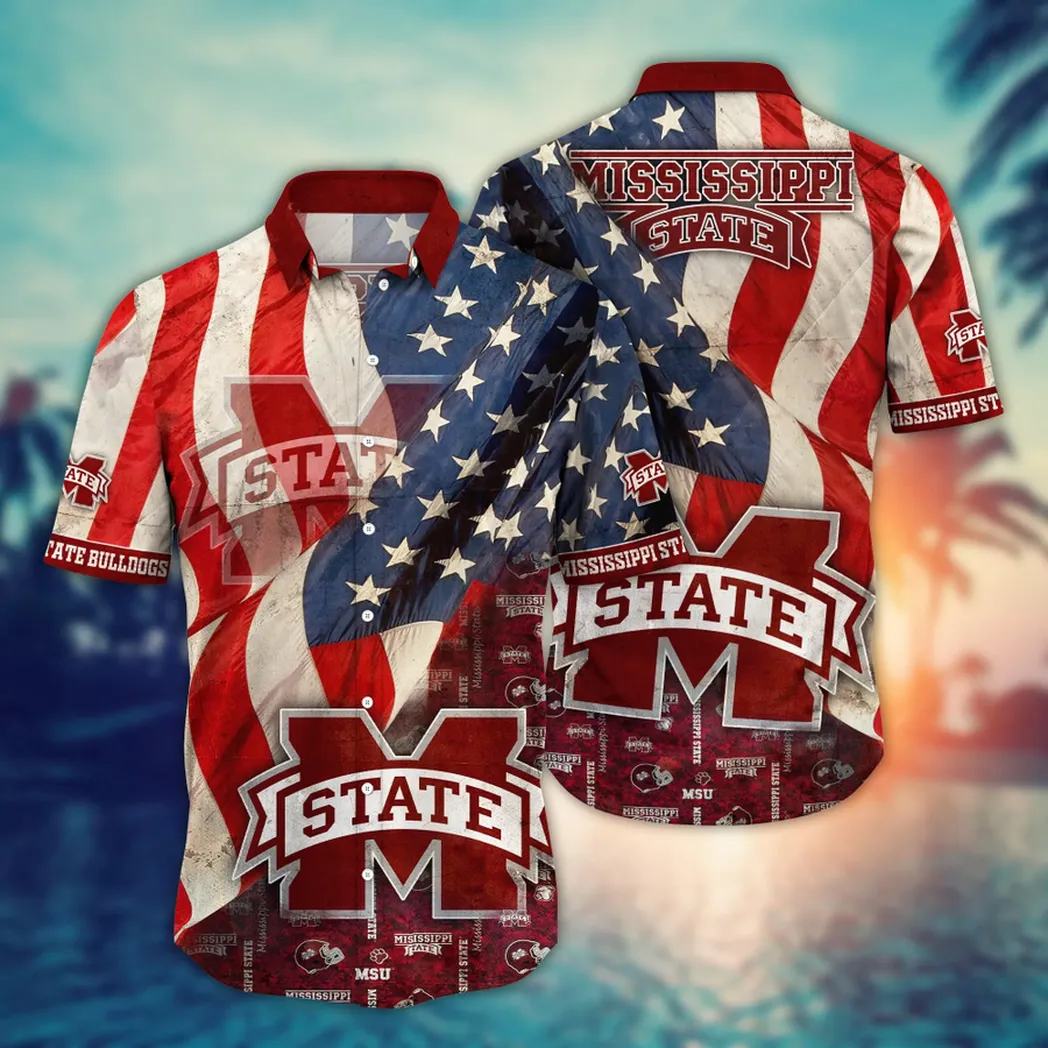 Mississippi State Bulldogs NCAA Flower Aloha Hawaiian Shirt, Summer Football Shirts VPHWA2451154240