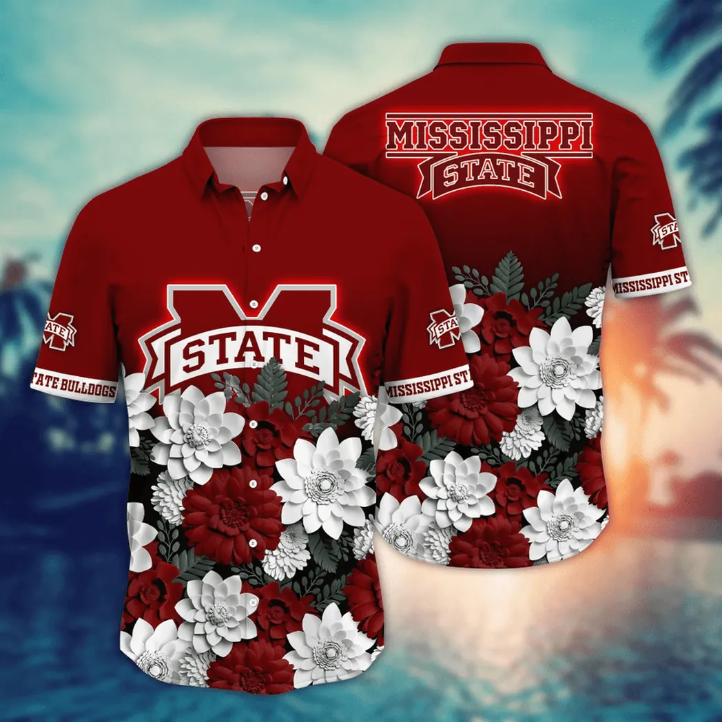 Mississippi State Bulldogs NCAA Flower Aloha Hawaiian Shirt, Summer Football Shirts VPHWA2451155111