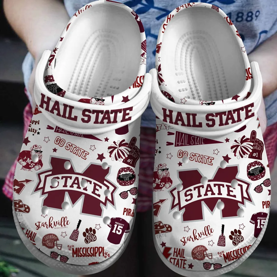 Mississippi State Bulldogs NCAA Sport Crocs Clogs