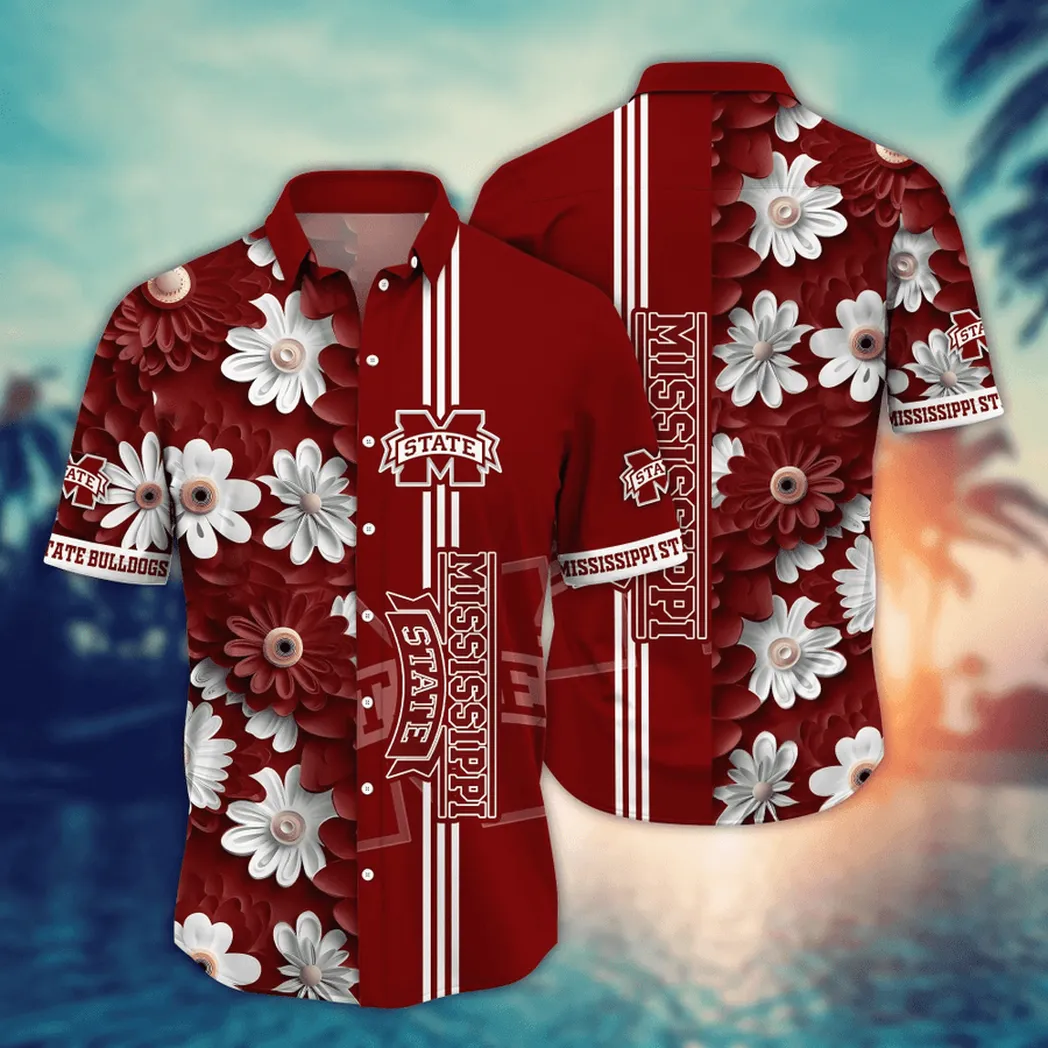 Mississippi State Bulldogs, Style Hot Trending Summer NCAA Flower Aloha Hawaiian Shirt, Summer Football Shirts VPHWA2451155131