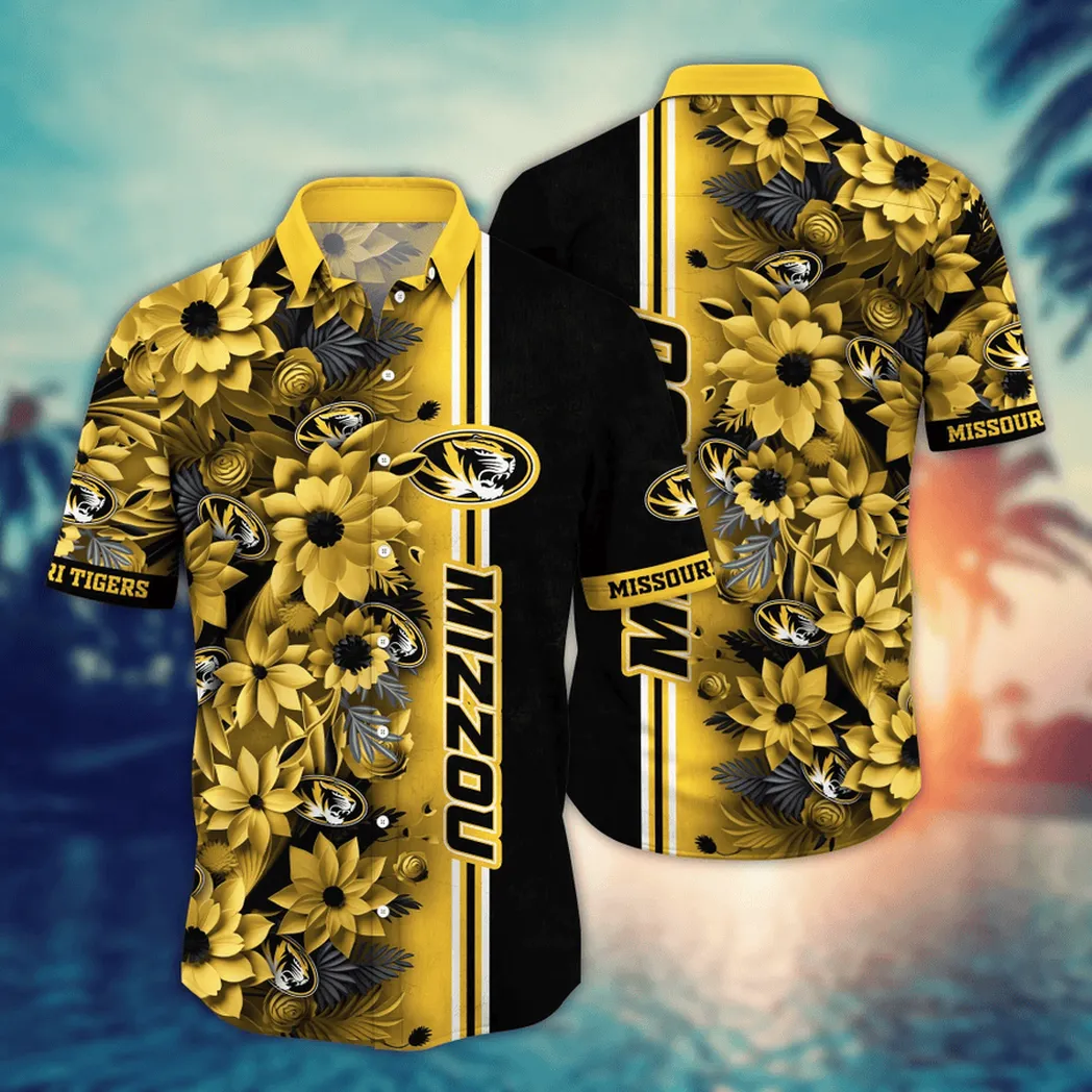 Missouri Tigers NCAA Flower Aloha Hawaiian Shirt, Custom Summer Football Shirts VPHWA2451153206