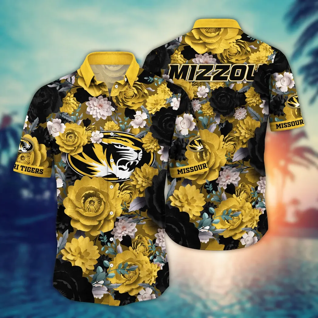 Missouri Tigers NCAA Flower Aloha Hawaiian Shirt, Custom Summer Football Shirts VPHWA2451153739