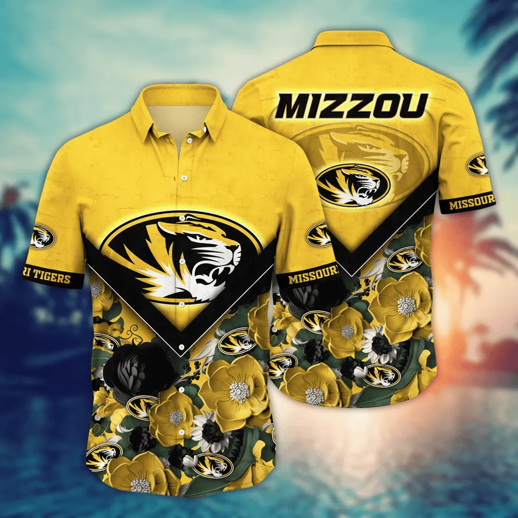 Missouri Tigers NCAA Flower Aloha Hawaiian Shirt, Custom Summer Football Shirts VPHWA2451153760