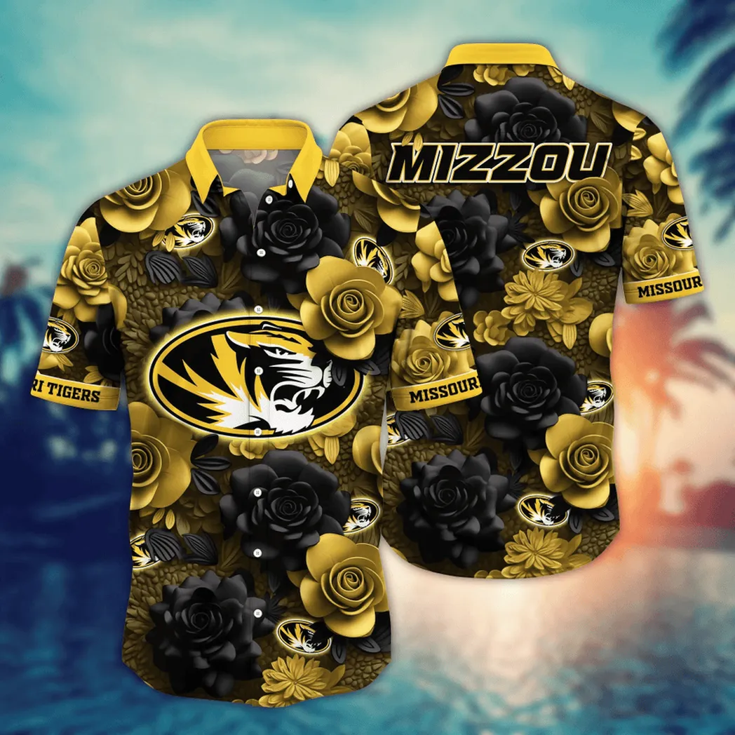 Missouri Tigers NCAA Flower Aloha Hawaiian Shirt, Summer Football Shirts VPHWA2451153935