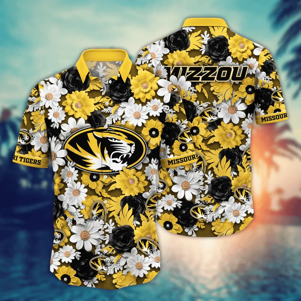 Missouri Tigers NCAA Flower Aloha Hawaiian Shirt, Summer Football Shirts VPHWA2451153991