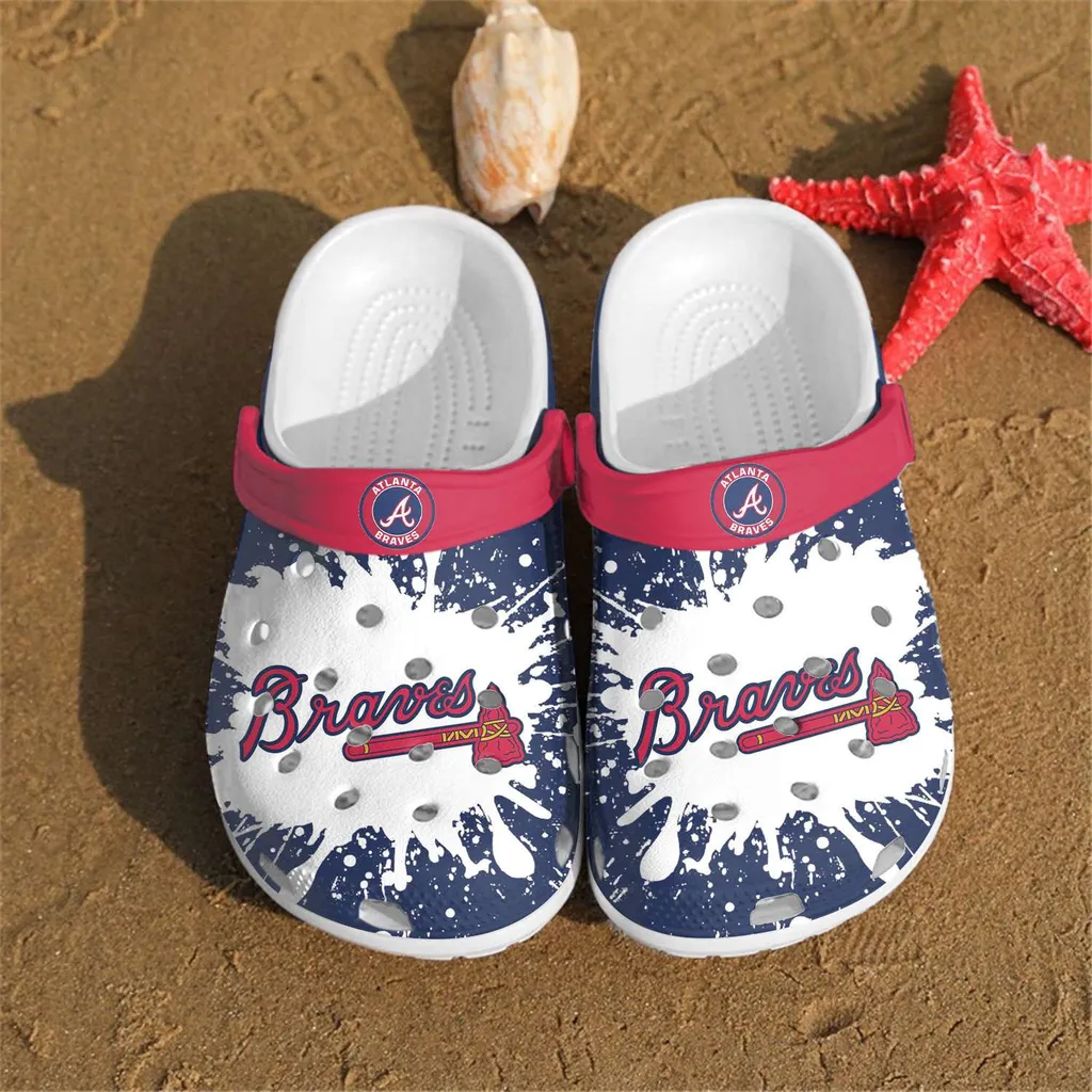 Mlb Atlanta Braves Crocs Crocband Clogs