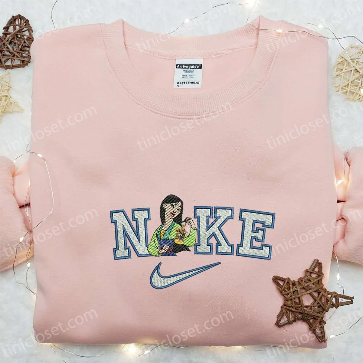 Mulan x Nike Embroidered Sweatshirt, Mulan Disney Embroidered Shirt, Best Gift Ideas