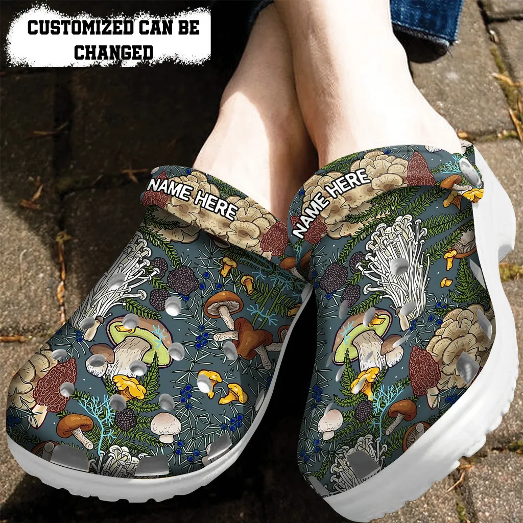Mushroom Collection Pattern Crocs Clog Mushroom Collection Pattern Crocs Clog