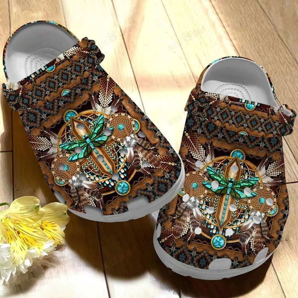 Native American Crocs, Personalized Crocs Classic Clogs