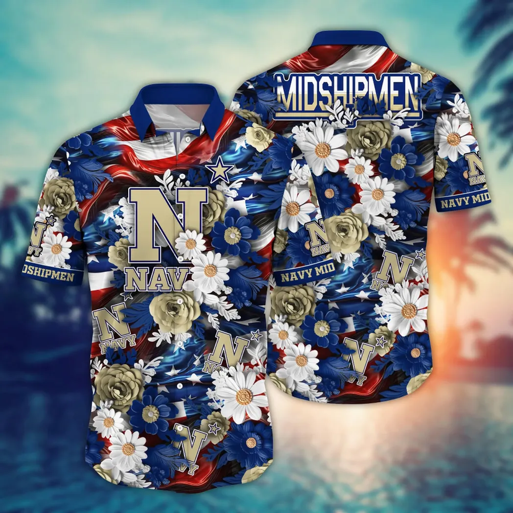 Navy Midshipmen NCAA Aloha Hawaiian Shirt, Summer VPHWA2451153314