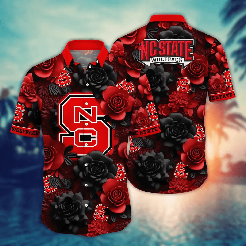 NC State Wolfpack NCAA Flower Aloha Hawaiian Shirt, Summer Football Shirts VPHWA2451153920