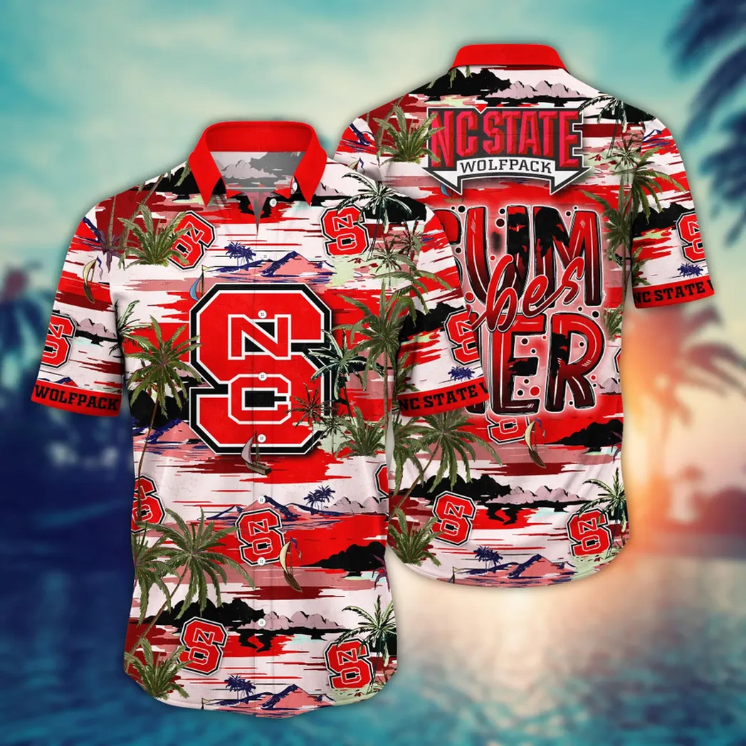 NC State Wolfpack NCAA Flower Aloha Hawaiian Shirt, Summer Football Shirts VPHWA2451154003