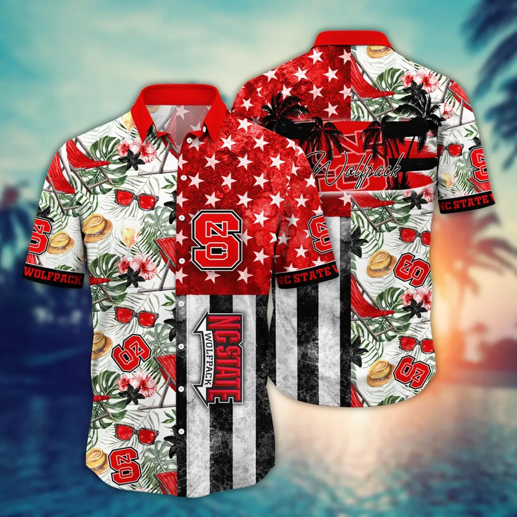 NC State Wolfpack NCAA Flower Aloha Hawaiian Shirt, Summer Football Shirts VPHWA2451154095