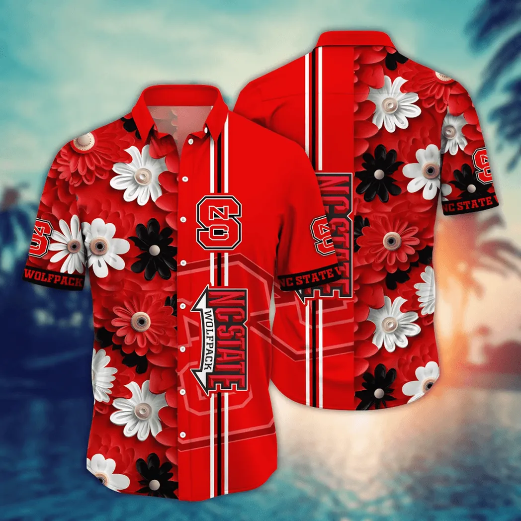 NC State Wolfpack, Style Hot Trending Summer NCAA Flower Aloha Hawaiian Shirt, Summer Football Shirts VPHWA2451155146