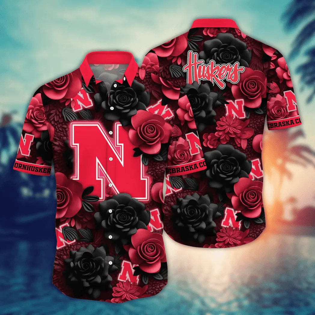 Nebraska Cornhuskers NCAA Flower Aloha Hawaiian Shirt, Summer Football Shirts VPHWA2451153911