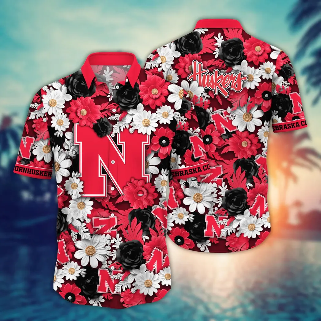 Nebraska Cornhuskers NCAA Flower Aloha Hawaiian Shirt, Summer Football Shirts VPHWA2451153972