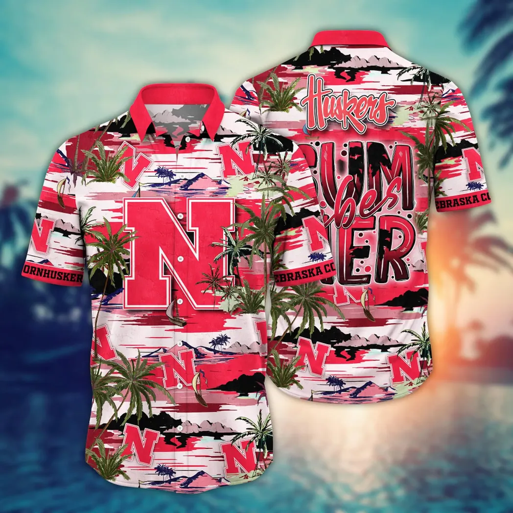 Nebraska Cornhuskers NCAA Flower Aloha Hawaiian Shirt, Summer Football Shirts VPHWA2451154038