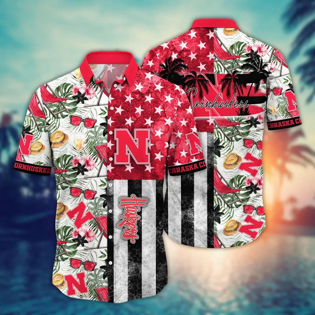 Nebraska Cornhuskers NCAA Flower Aloha Hawaiian Shirt, Summer Football Shirts VPHWA2451154201