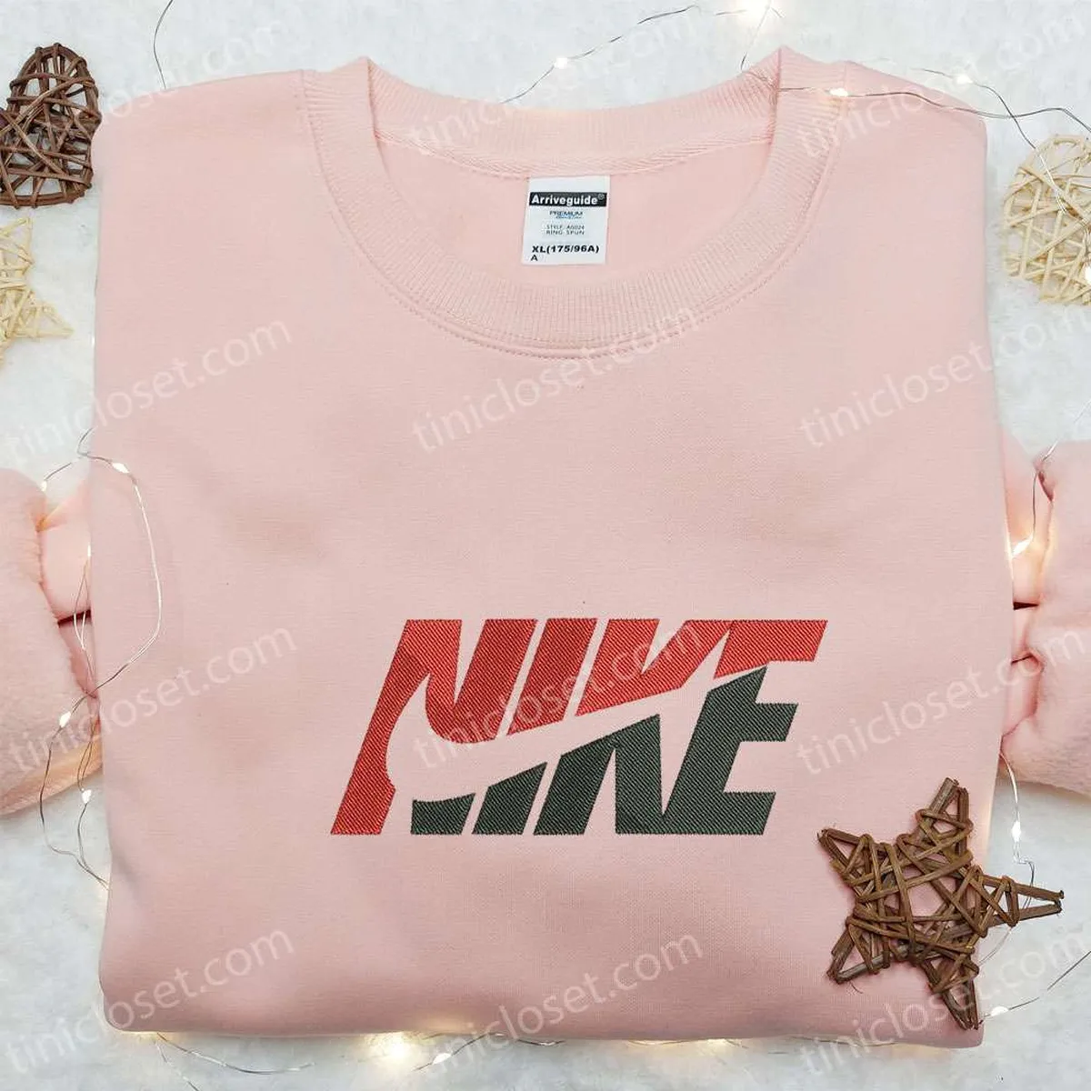 Negative Nike Embroidered Sweatshirt, Nike Inspired Embroidered Shirt, Best Gift Ideas