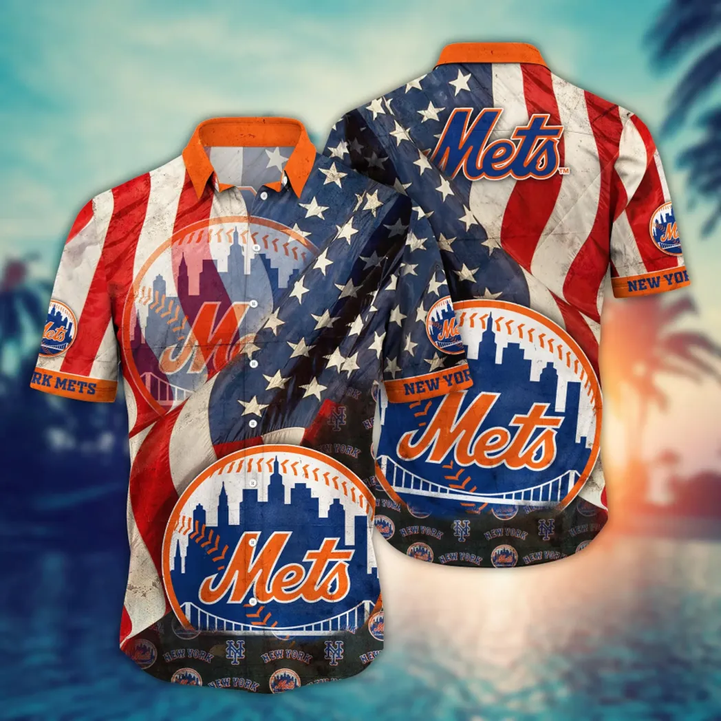 New York Mets MLB Flower Aloha Hawaiian Shirt, Summer Football Shirts VPHWA2451152667