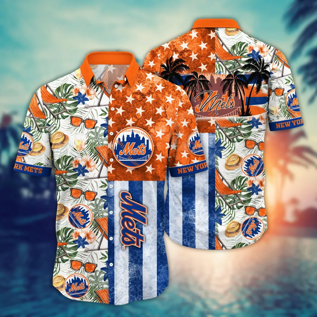 New York Mets MLB Flower Aloha Hawaiian Shirt, Summer Football Shirts VPHWA2451152770