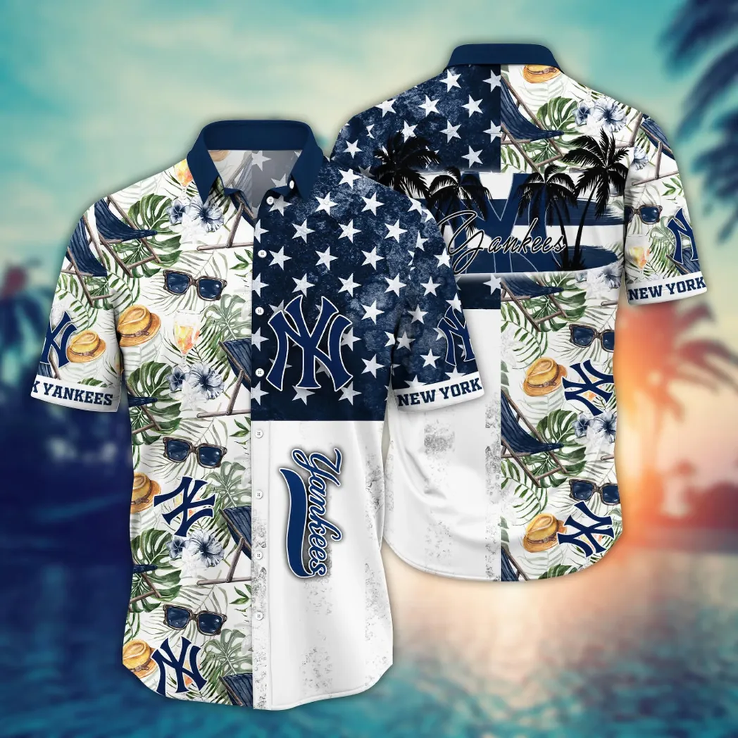 New York Yankees MLB Flower Aloha Hawaiian Shirt, Summer Football Shirts VPHWA2451152779