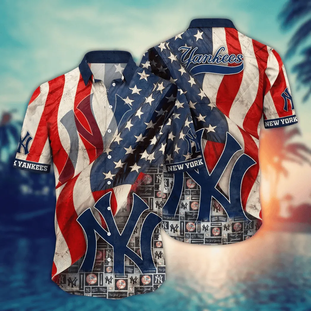 New York Yankees MLB Flower Aloha Hawaiian Shirt, Summer Football Shirts VPHWA2451152802