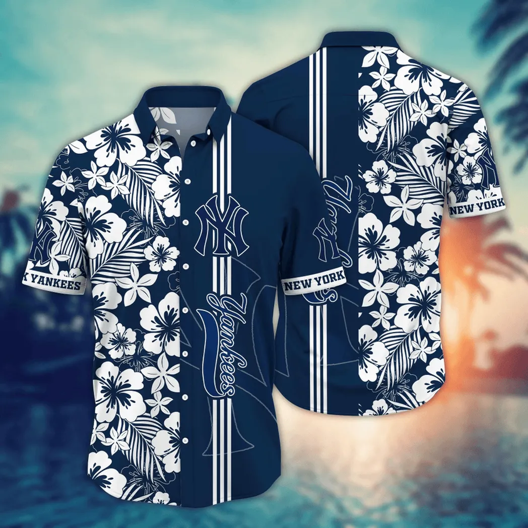 New York Yankees MLB Flower Aloha Hawaiian Shirt, Summer Football Shirts VPHWA2451154767