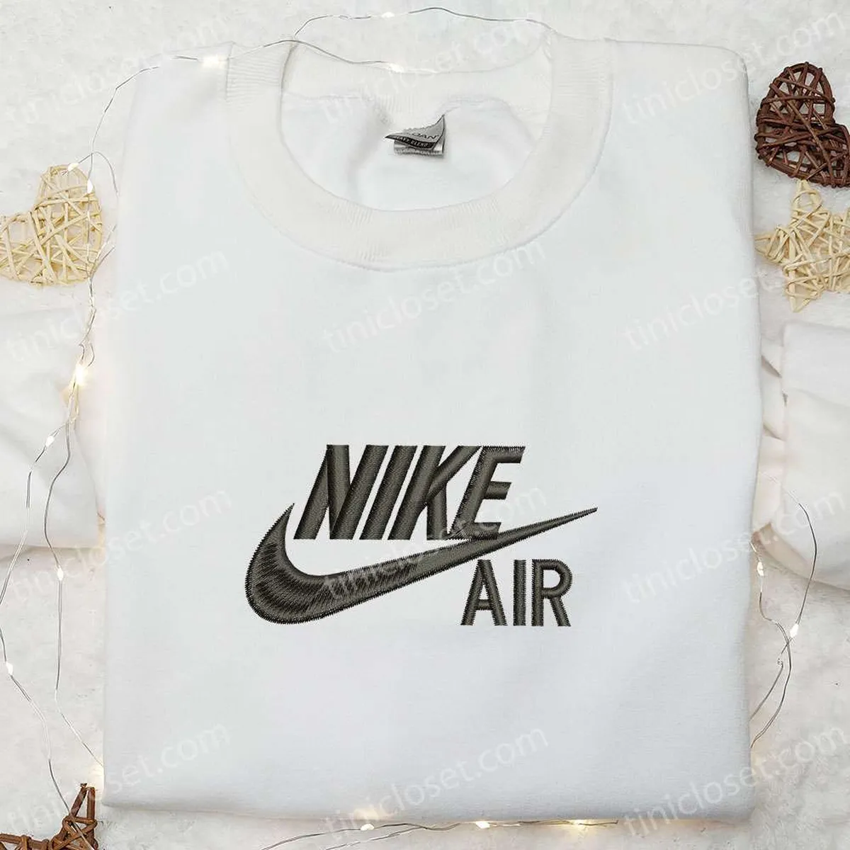 Nike Air Embroidered Sweatshirt, Custom Embroidered Hoodie, Best Gifts for Family