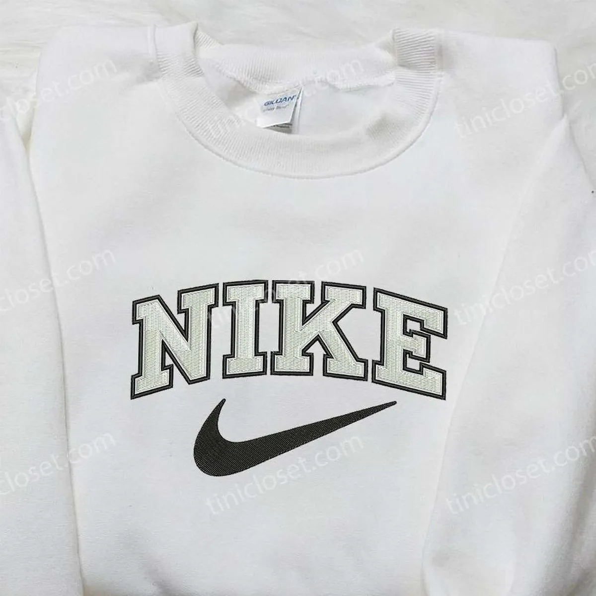 Nike Custom Embroidered Sweatshirt, Nike Inspired Embroidered Shirt, Best Birthday Gift Ideas