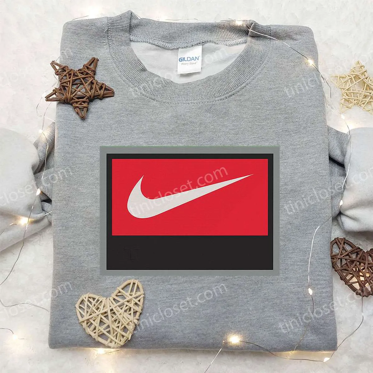 Nike Custom Embroidered Sweatshirt, Nike Inspired Embroidered Shirt, Best Birthday Gift Ideas