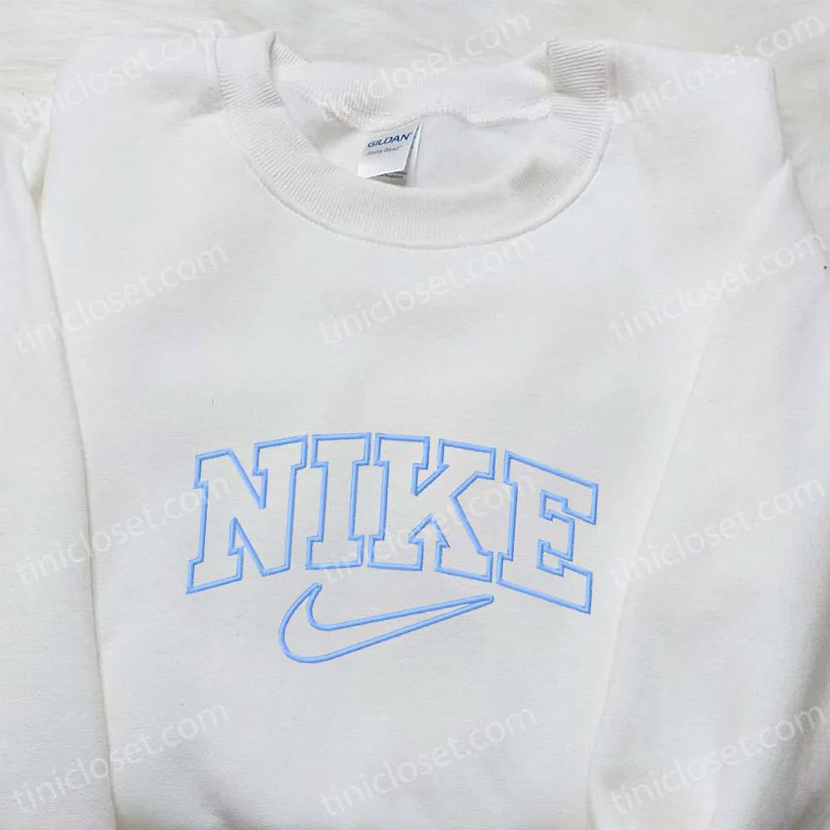 Nike Embroidered Hoodie, Custom Embroidered Sweatshirt, Nike Inspired Embroidered T-shirt