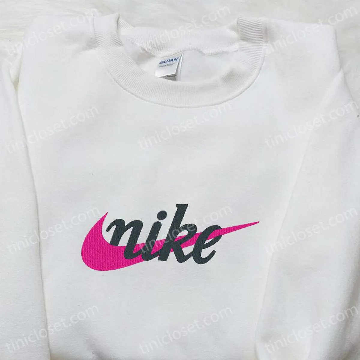 Nike Embroidered Tshirt, Nike Inspired Embroidered Shirt, Best Gift for Family