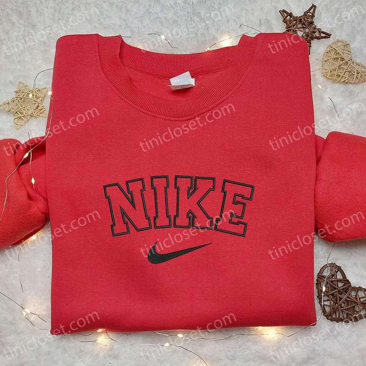 Nike Inspired Embroidered Shirt, Custom Nike Embroidered Shirt, Best Gifts for Family