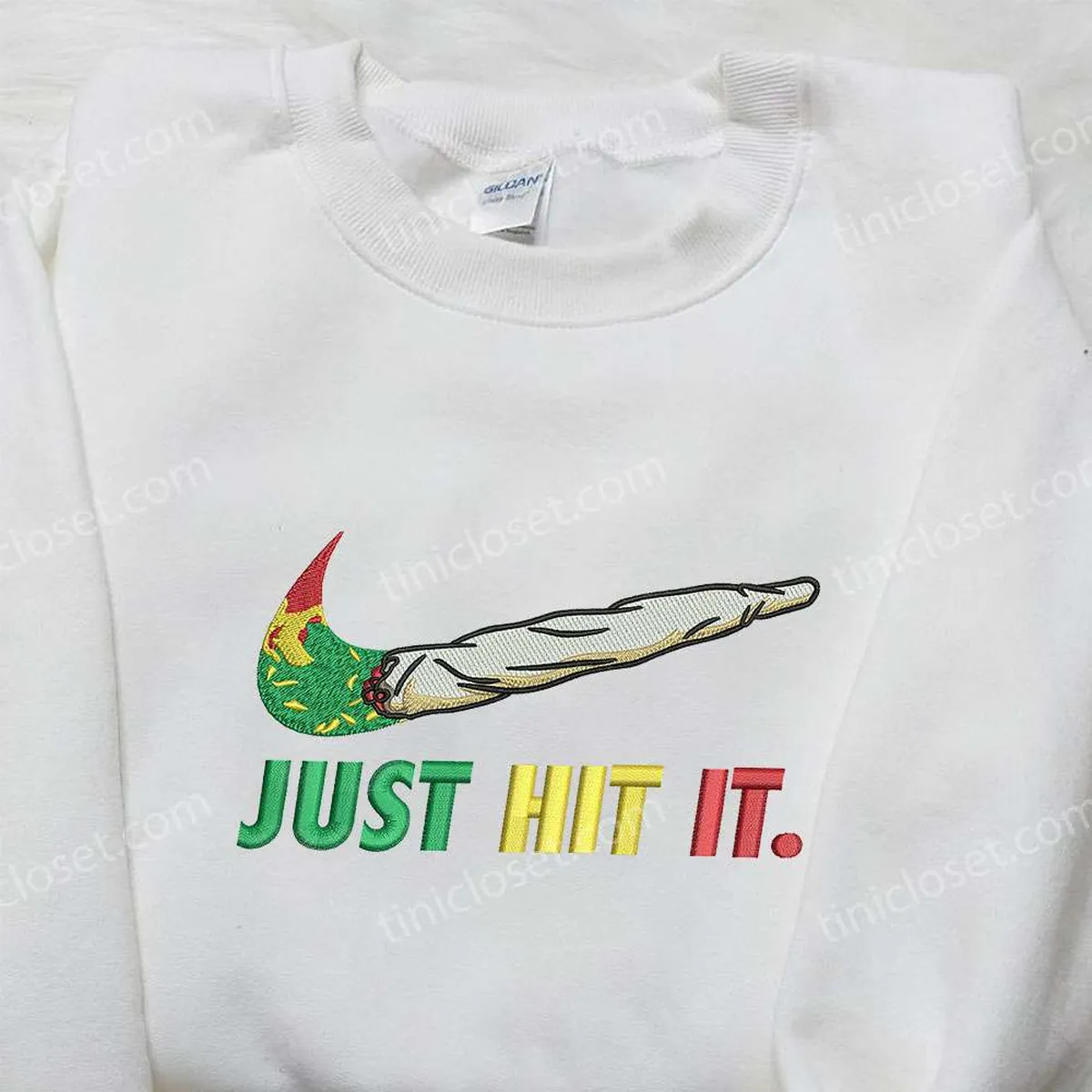 Nike Just Hit It Embroidered Shirt, Nike Inspired Embroidered Shirt, Best Gifts for Family