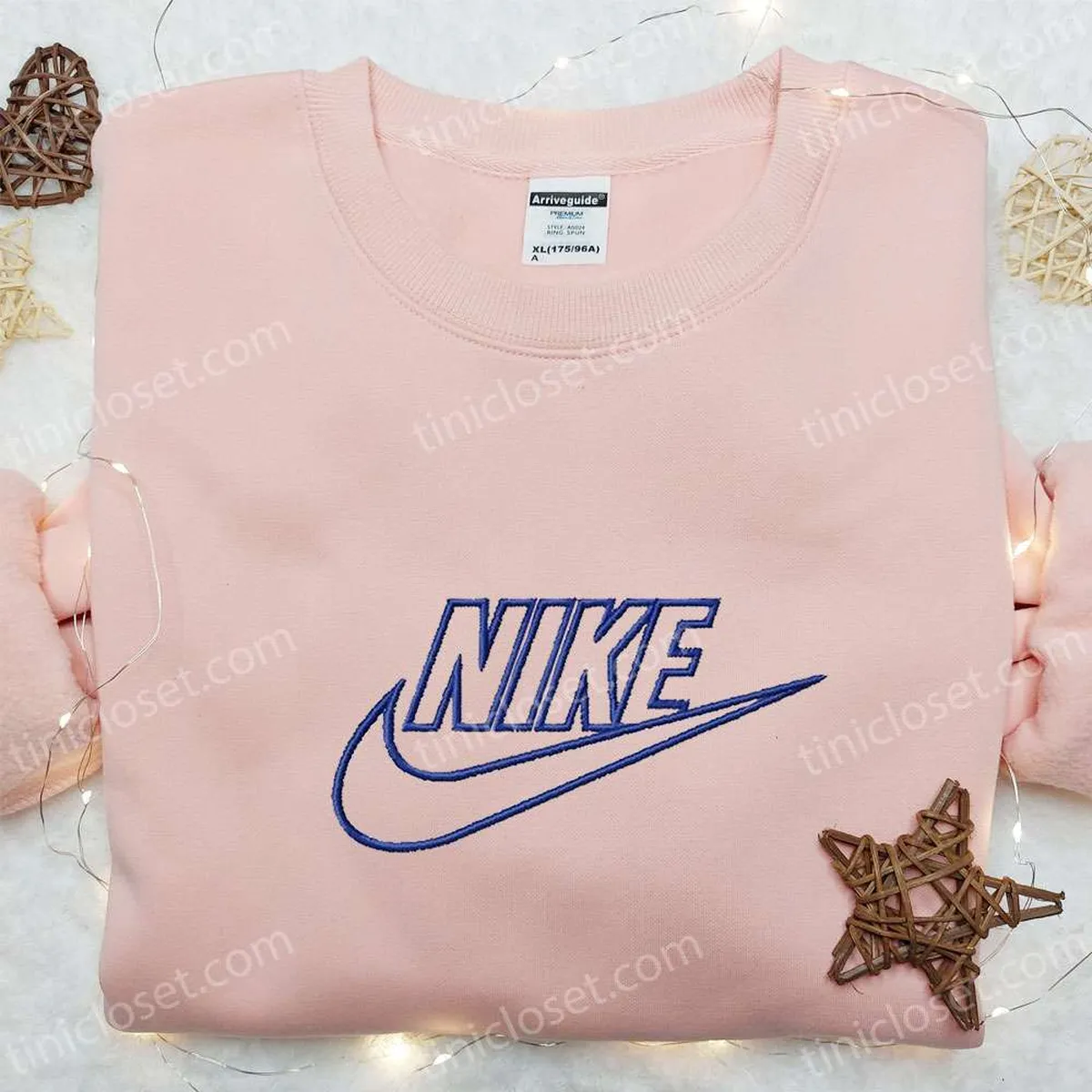 Nike Outline Embroidered Sweatshirt, Nike Inspired Embroidered Shirt, Best Gift Ideas For All Occasions