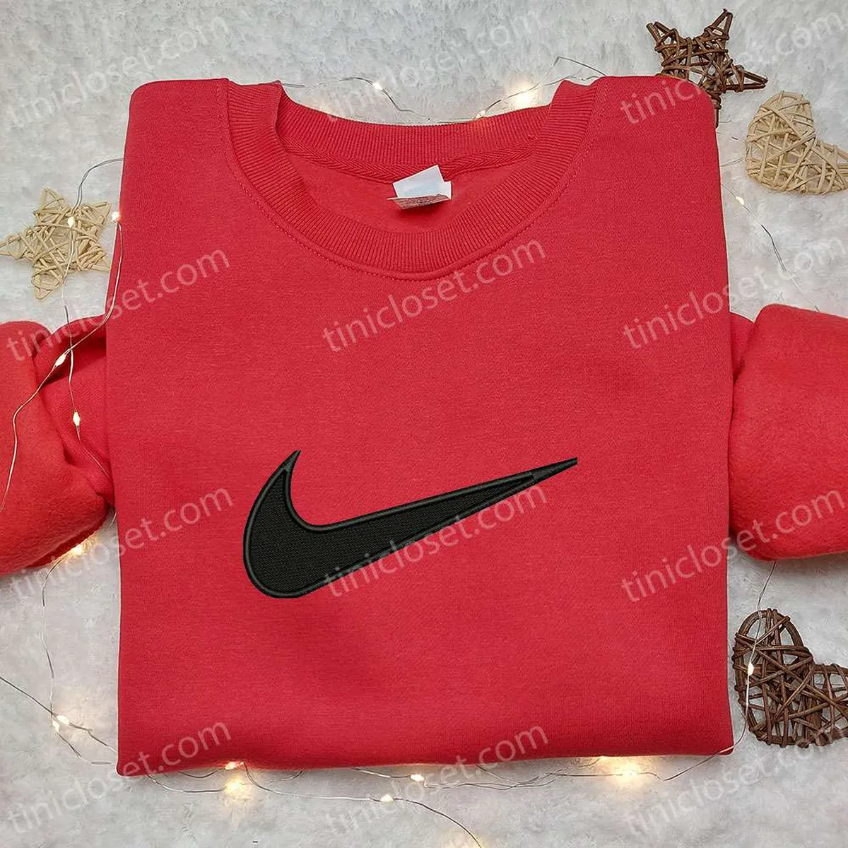 Nike Swoosh Embroidered Shirt, Nike Inspired Embroidered Hoodie, Best Gift Ideas For Family