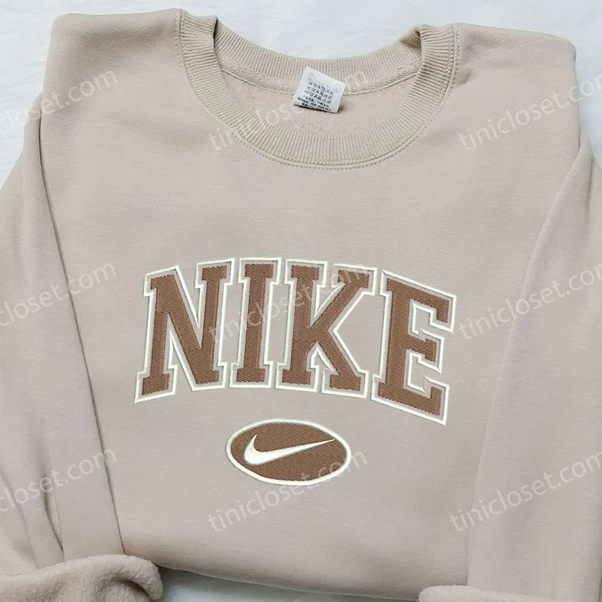 Nike Vintage Embroidered Sweatshirt, Nike Inspired Embroidered Shirt, Best Birthday Gift Ideas