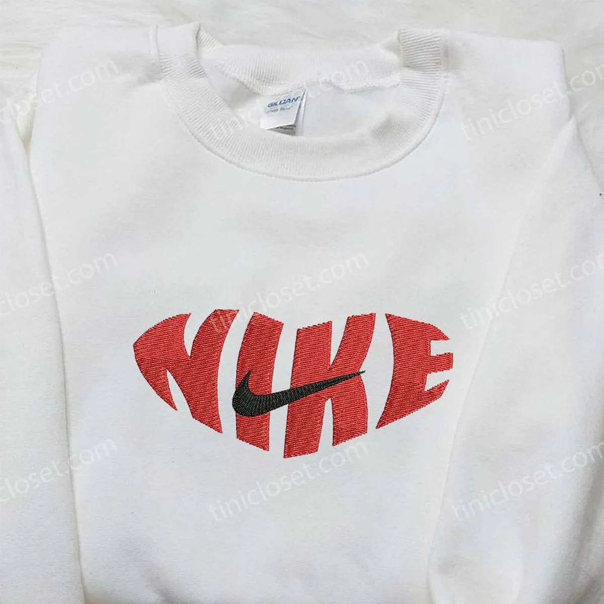 Nike Vintage Embroidered Sweatshirt, Nike Inspired Embroidered Shirt, Best Gift for Family