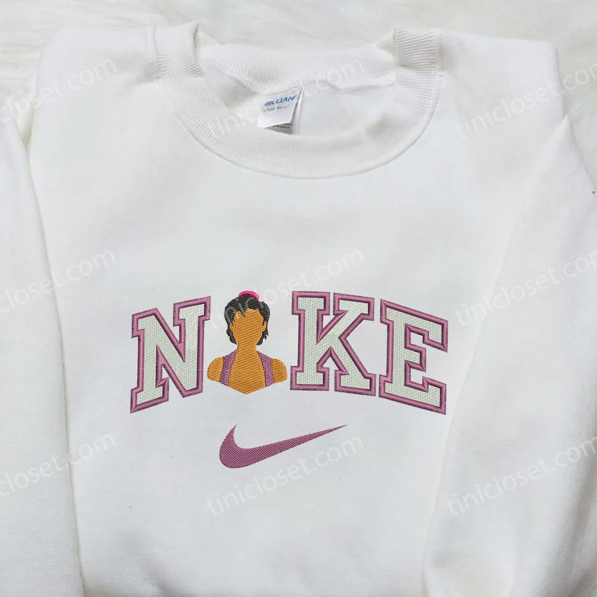 Nike x Aladdin Embroidered Shirt, Disneyland Family Shirts, Nike Inspired Embroidered Hoodie