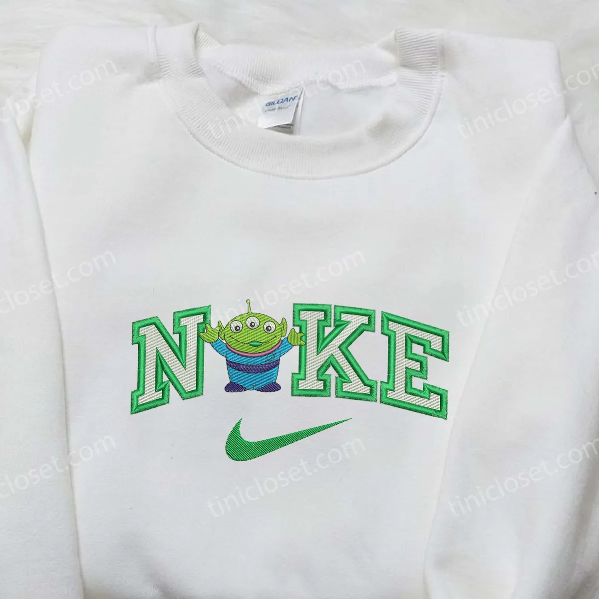 Nike x Alien Toy Story Embroidered Shirt, Disneyland Family Shirts, Nike Inspired Embroidered Hoodie